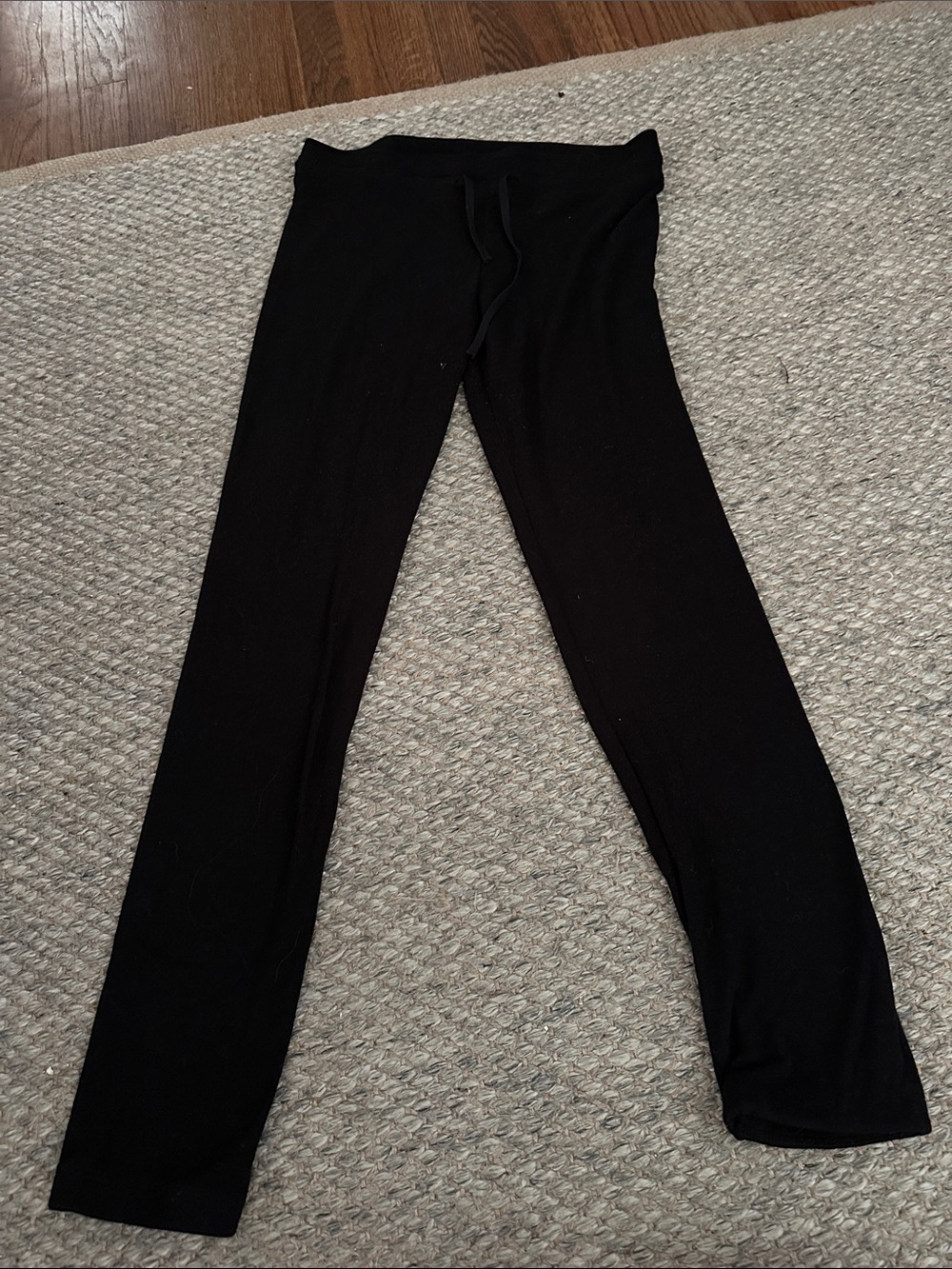 LNA Black Drawstring Leggings